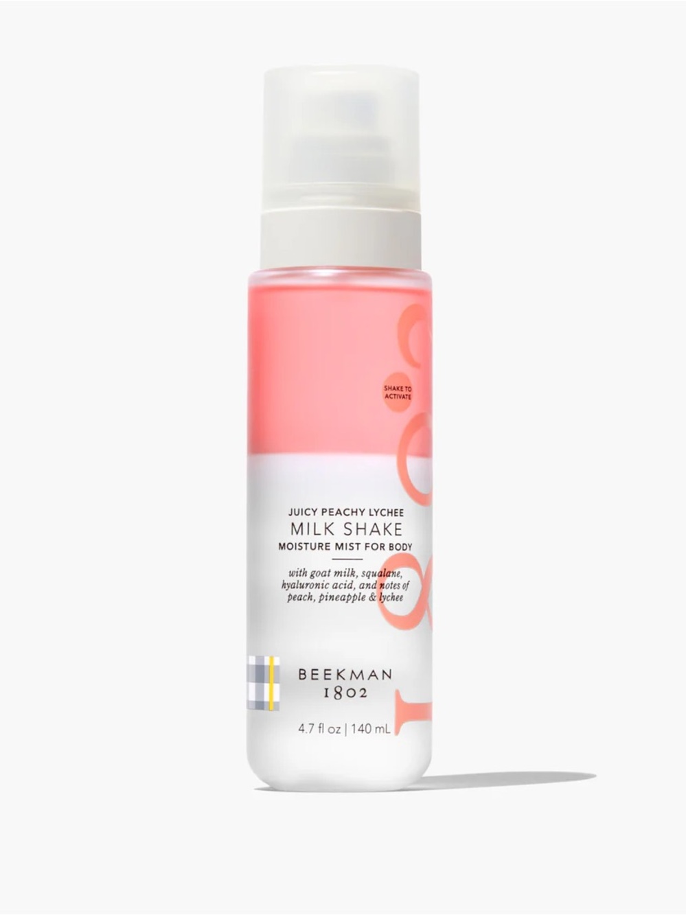 Beekman 1802 Milk Shake Moisture Mist For Body in Juicy Peachy Lychee